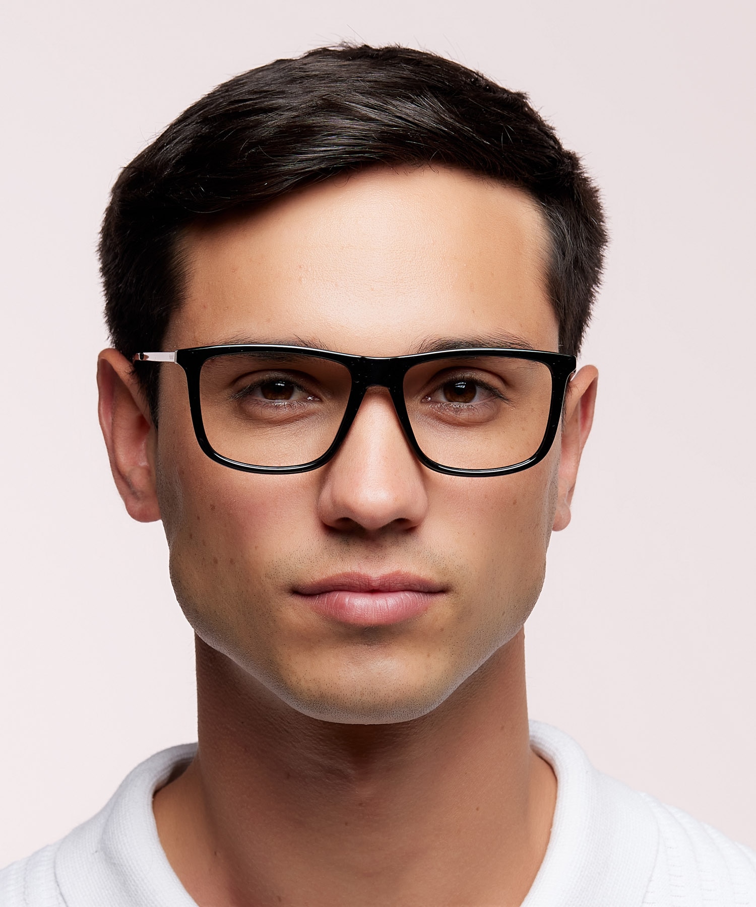 PLD D497 Black PlasticEyeglass Frames for Men for Glasses Direct
