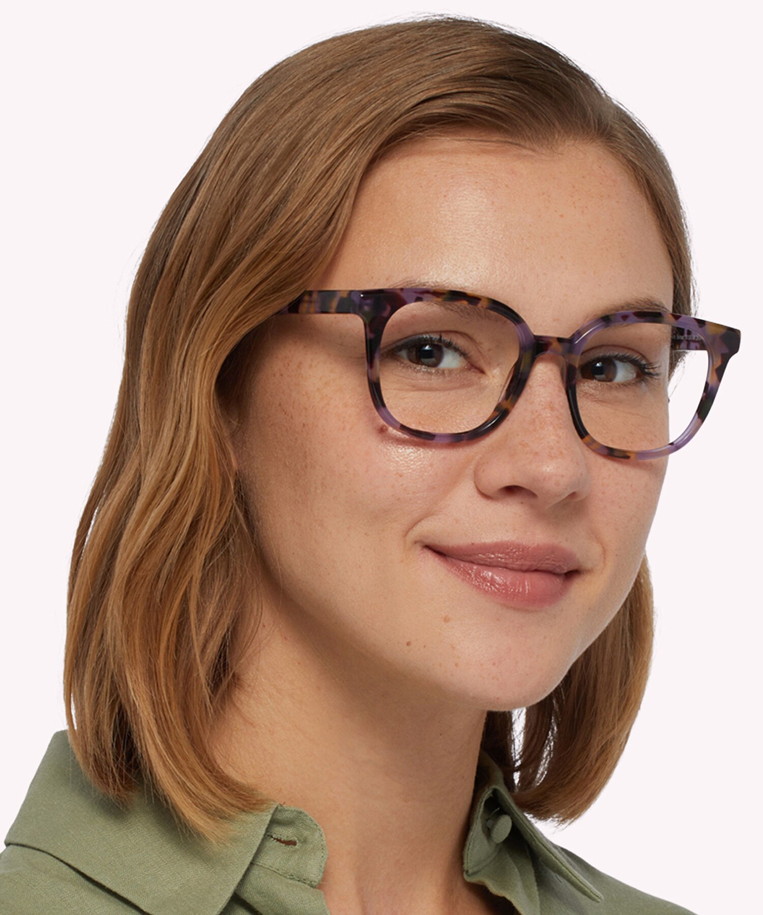 Freddie Mauve Havana AcetateEyeglass Frames for Women for Glasses Direct