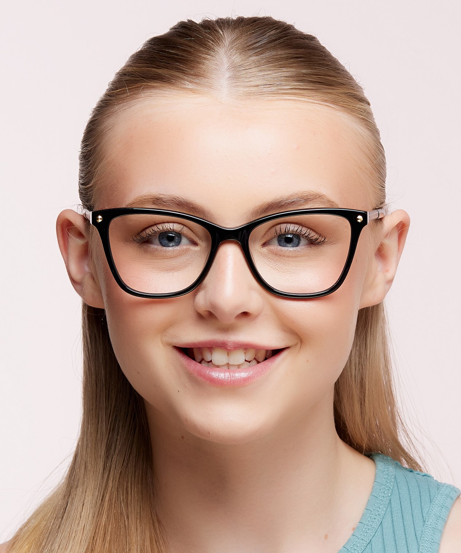 Pompei Black AcetateEyeglass Frames for Women for Glasses Direct
