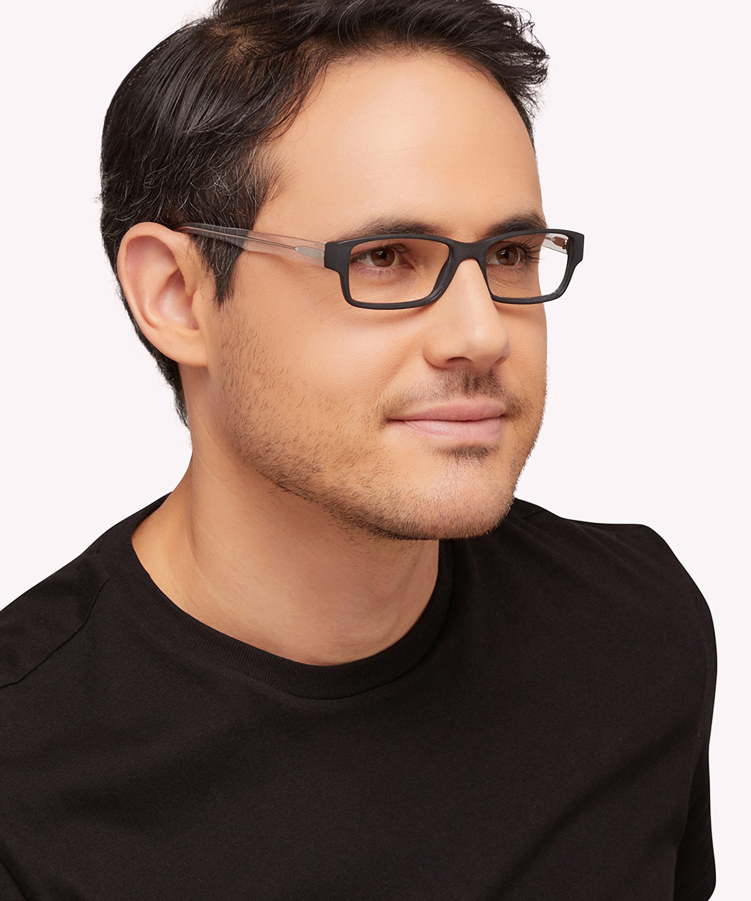 Wren Black & Crystal AcetateEyeglass Frames for Men for Glasses Direct