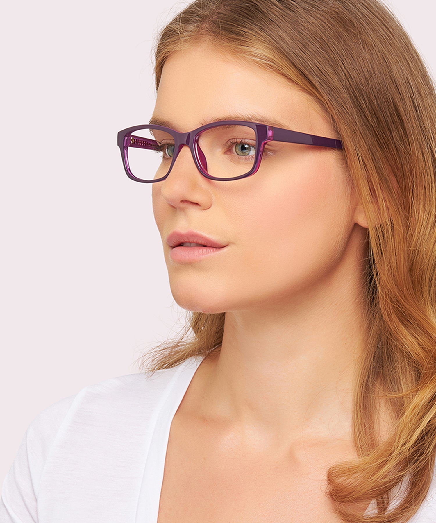Daisy Dark Purple PlasticSunglass Frames for Women for Glasses Direct