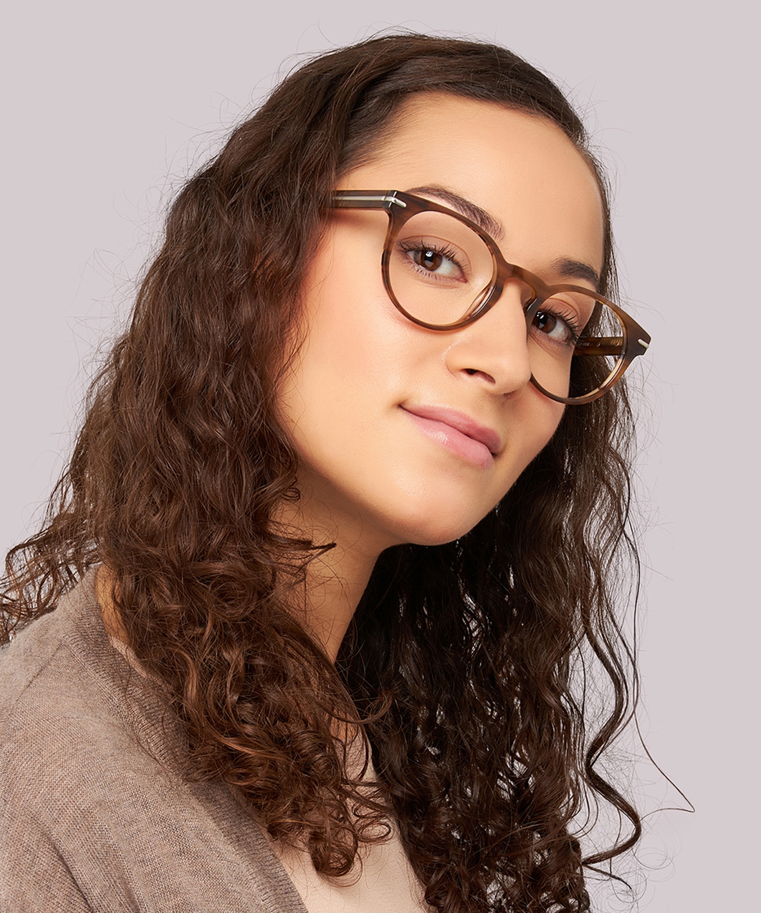 Dalston Shiny Brown Horn AcetateEyeglass Frames for Women for Glasses Direct