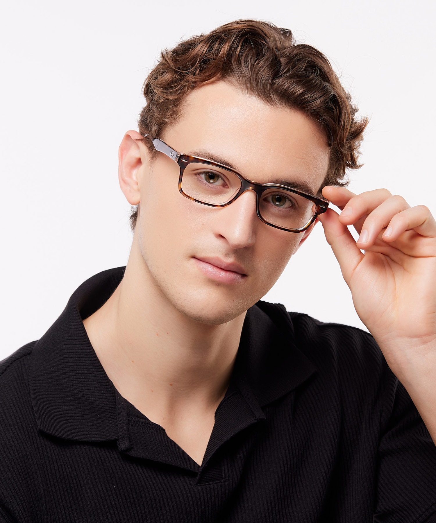 RB5286 Havana On Transparent AcetateEyeglass Frames for Men for Glasses Direct