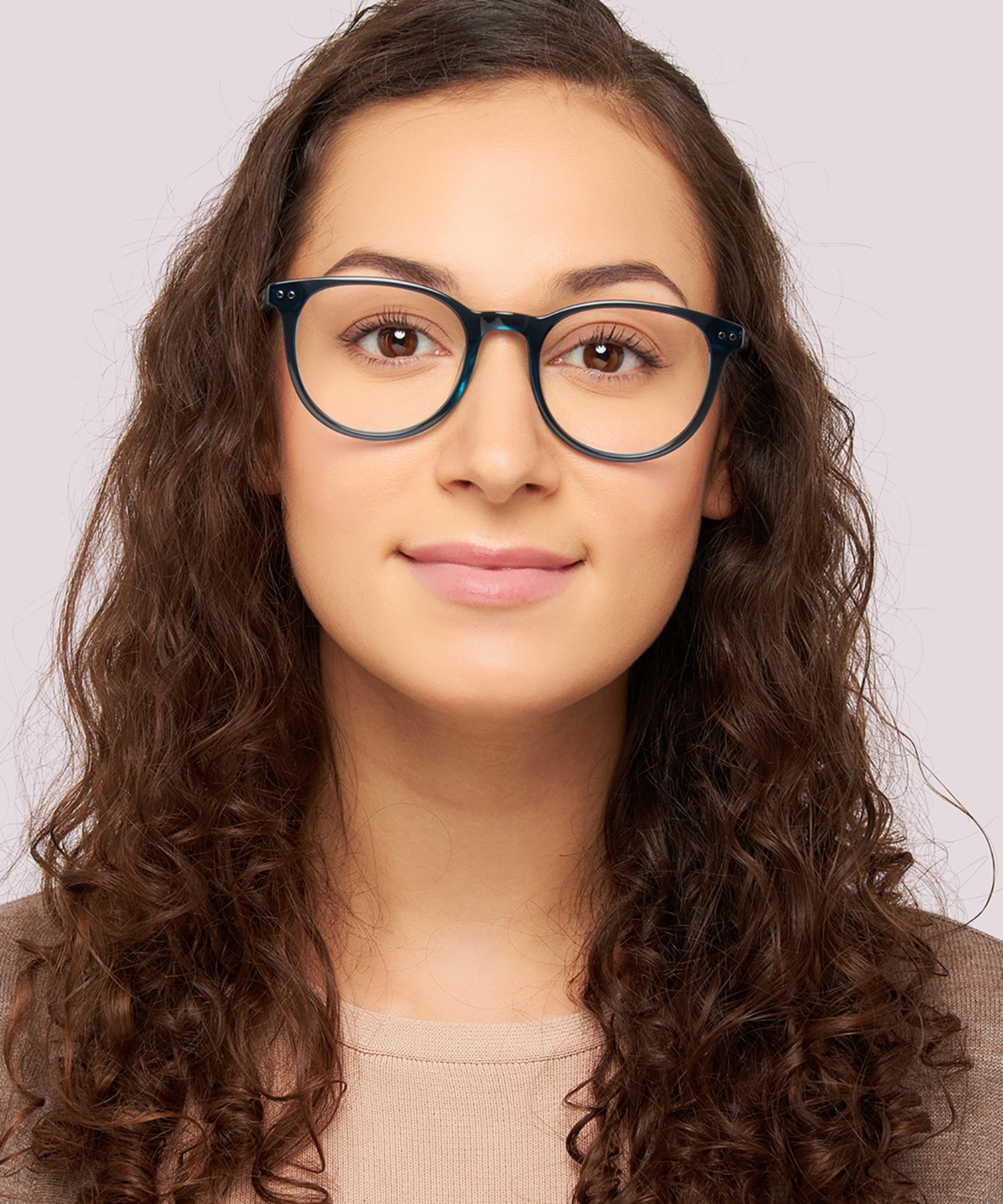 Dallas Shiny Bilayer Blue AcetateEyeglass Frames for Women for Glasses Direct