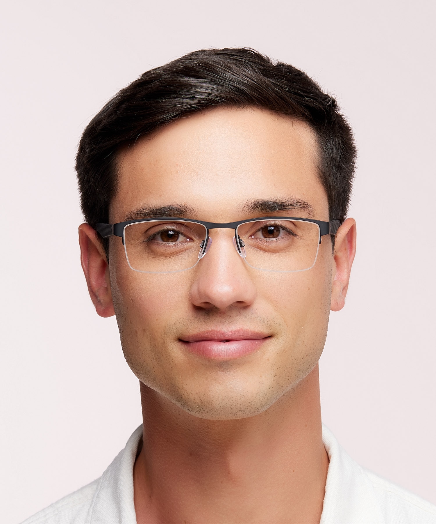 TH 2047 Black MetalEyeglass Frames for Men for Glasses Direct