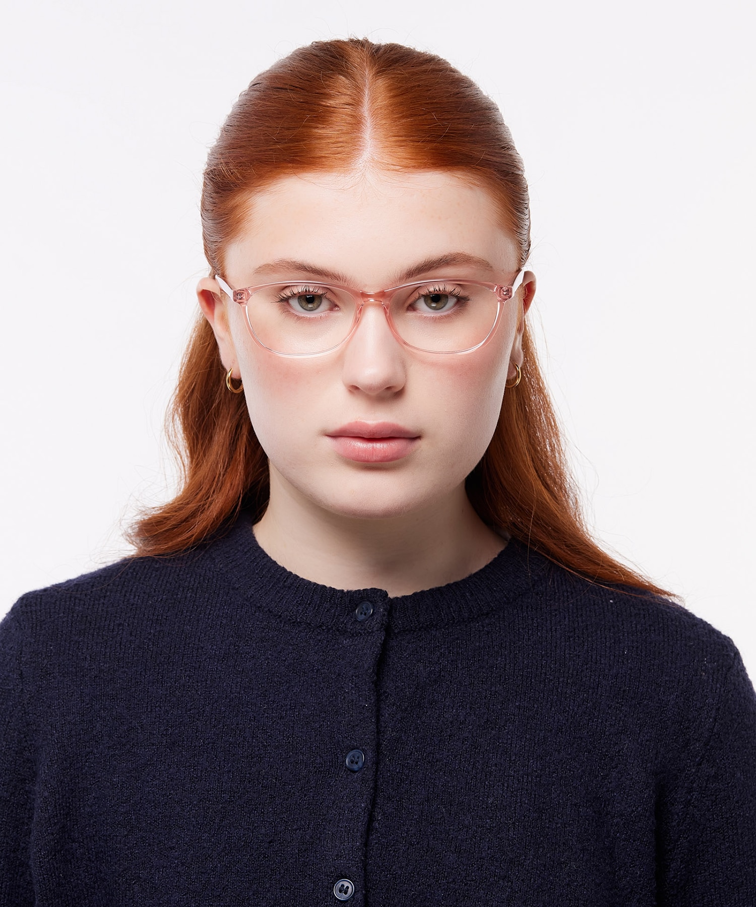 Kelby Crystal Light Pink PlasticEyeglass Frames for Women for Glasses Direct