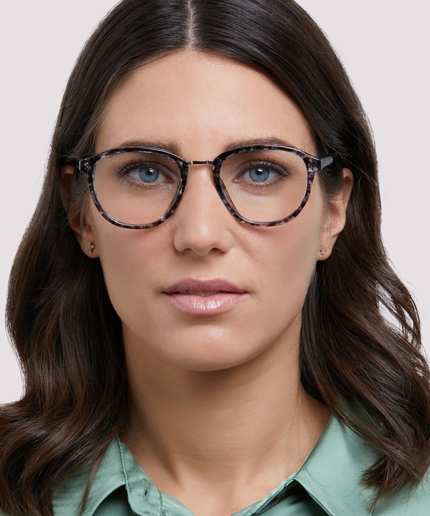 Cassidy Blue Havana PlasticEyeglass Frames for Women for Glasses Direct