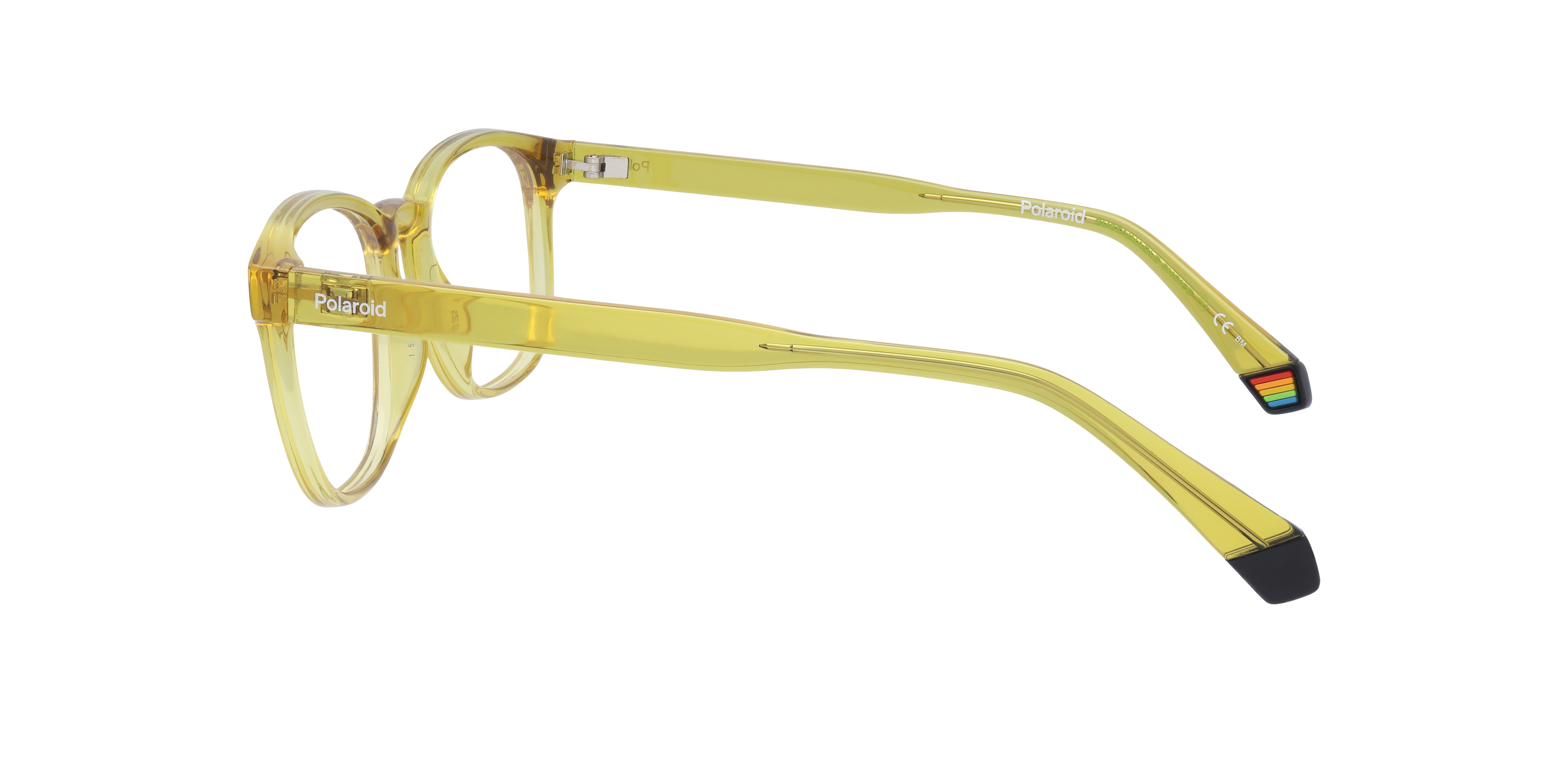 PLD D453 Yellow PlasticEyeglass Frames for Glasses Direct, Side View
