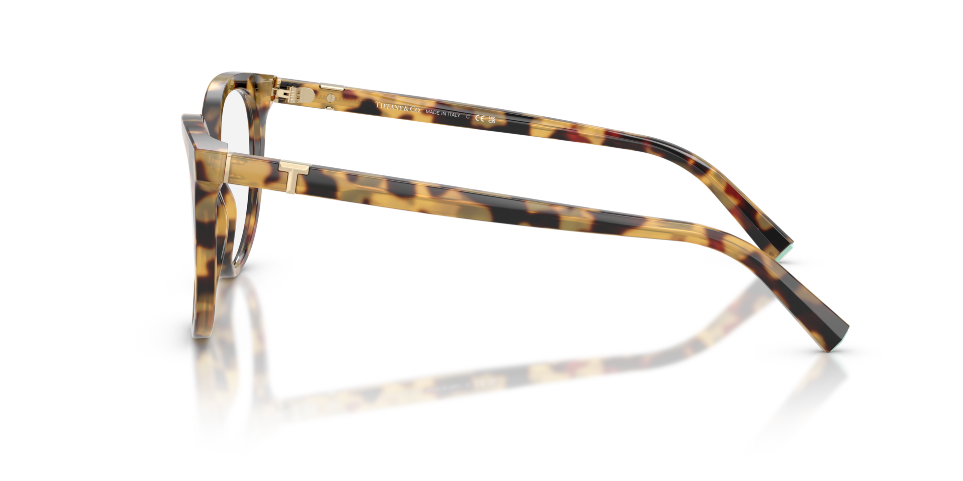 TF2277 Blonde Havana AcetateEyeglass Frames for Glasses Direct, Side View