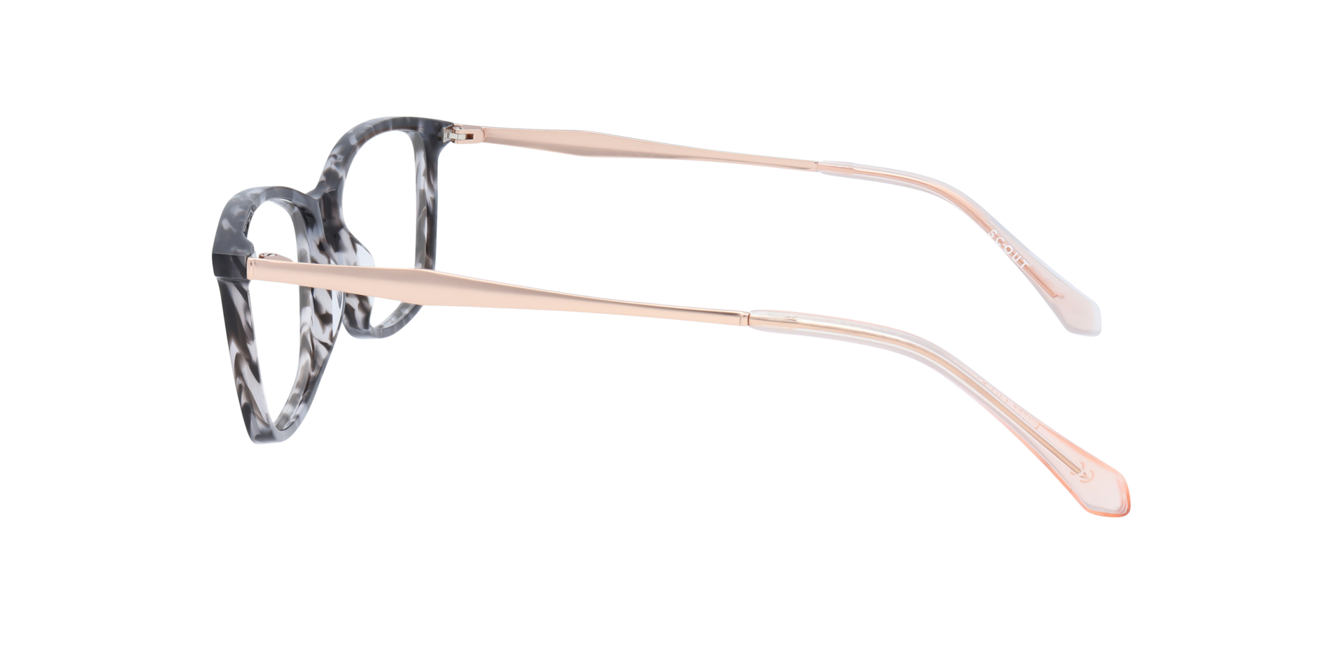 Aviana Grey Havana & Gold AcetateEyeglass Frames for Glasses Direct, Side View