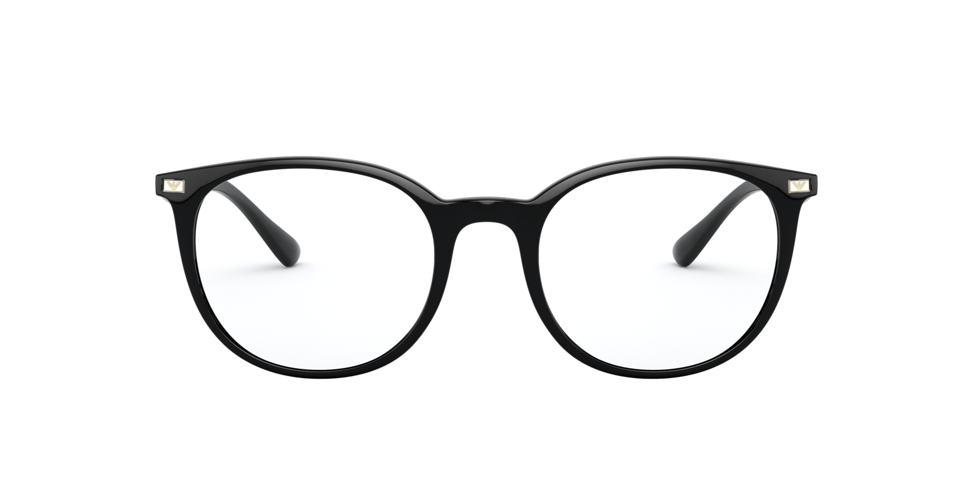 EA3168 Shiny Black PlasticEyeglass Frames for Glasses Direct, Front View