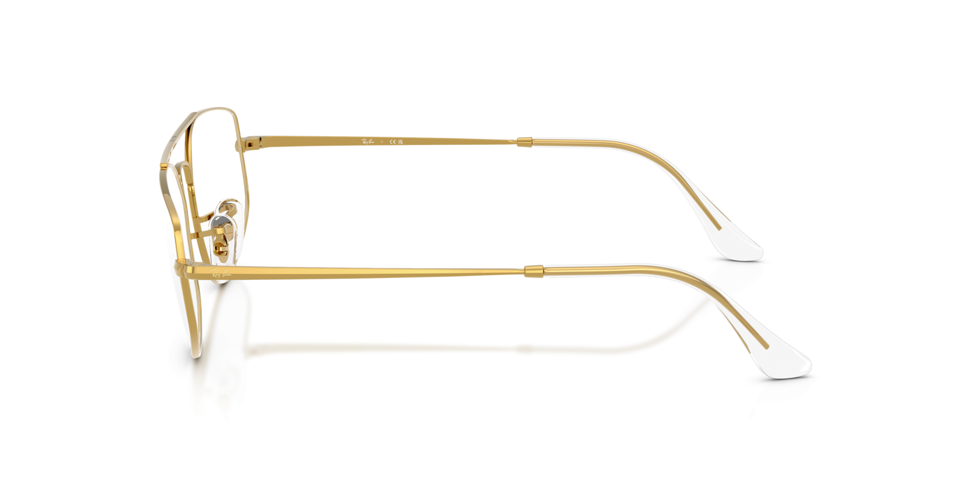 Explorer V Optics Legend Gold MetalEyeglass Frames for Glasses Direct, Side View