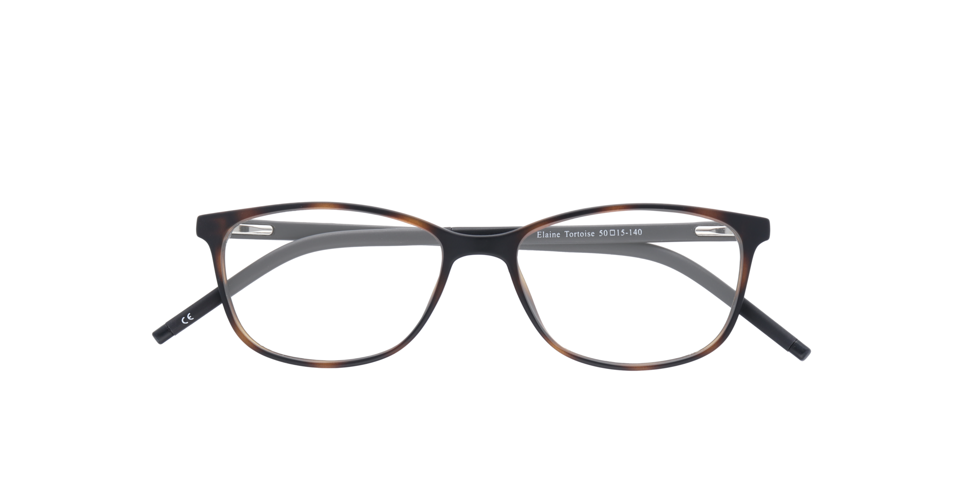 Elaine Tortoise PlasticSunglass Frames for Glasses Direct, Closed View