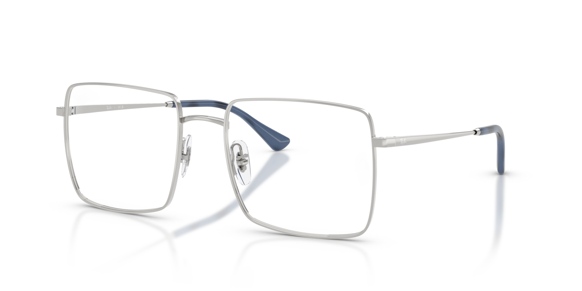 RB6553 Silver MetalEyeglass Frames for Glasses Direct, Angle View