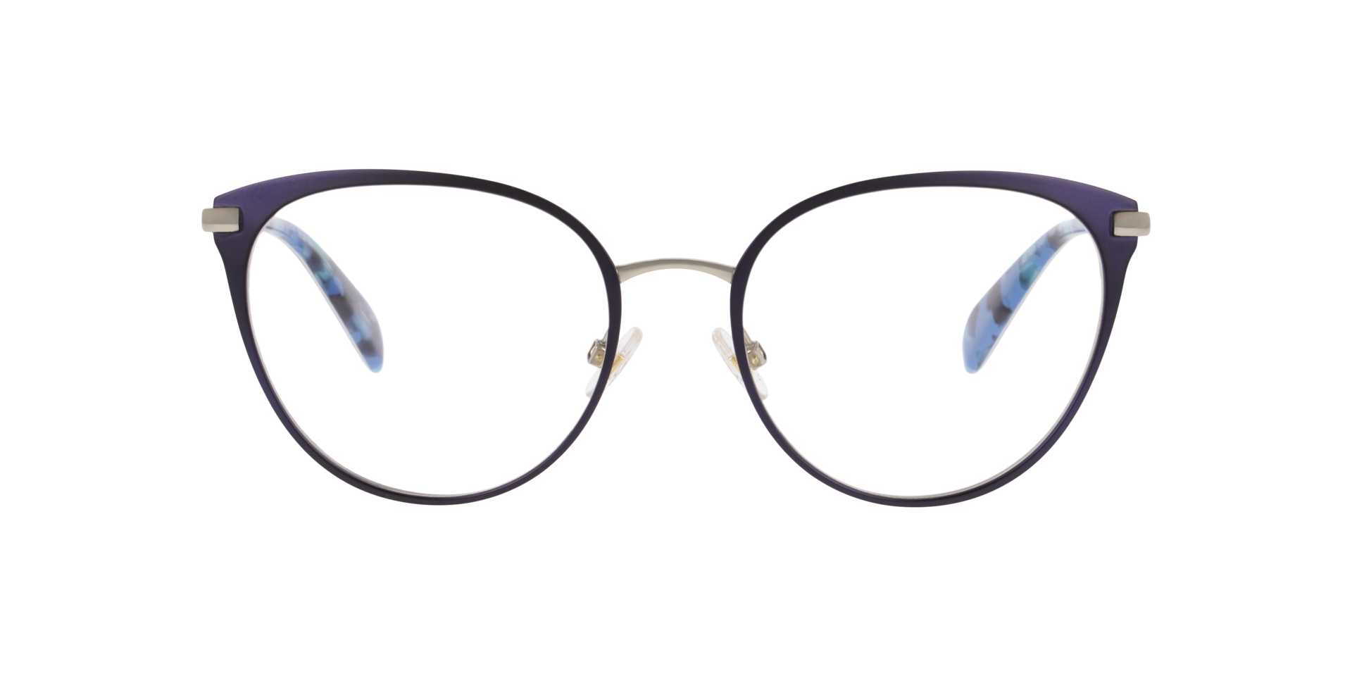 KS ASIA 2/G/T Blue TitaniumEyeglass Frames for Glasses Direct, Front View