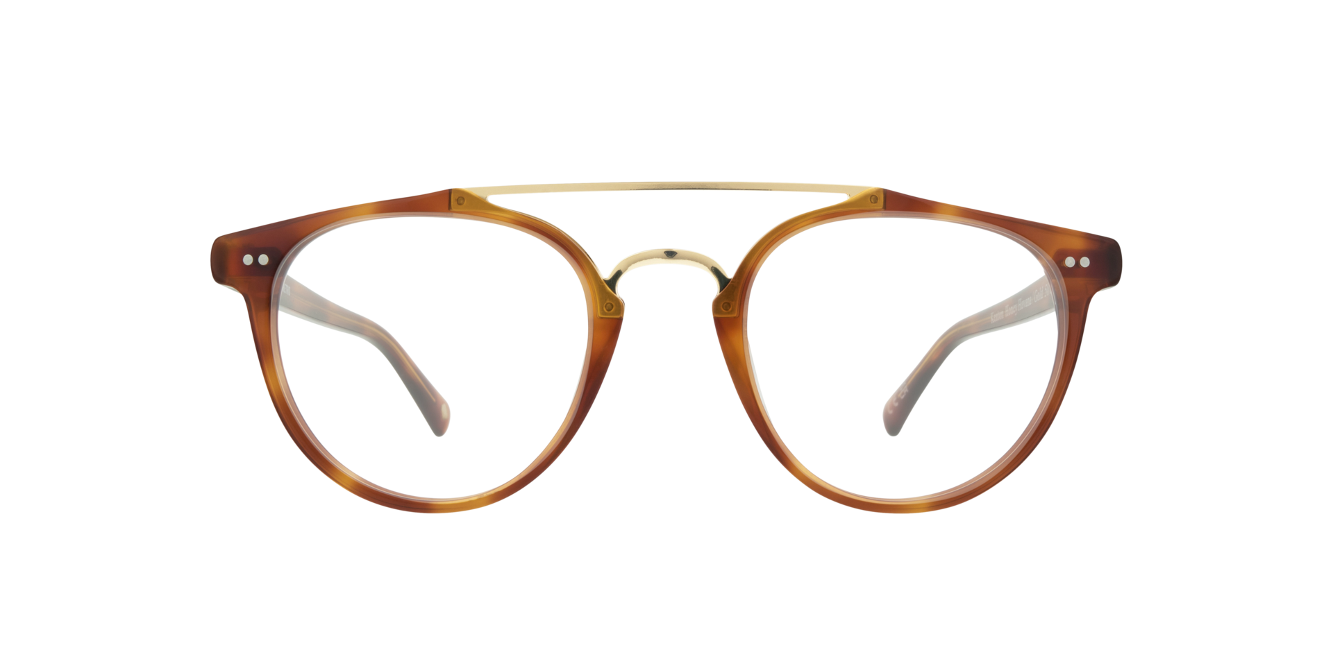 Keaton Honey Havana & Gold AcetateEyeglass Frames for Glasses Direct, Front View