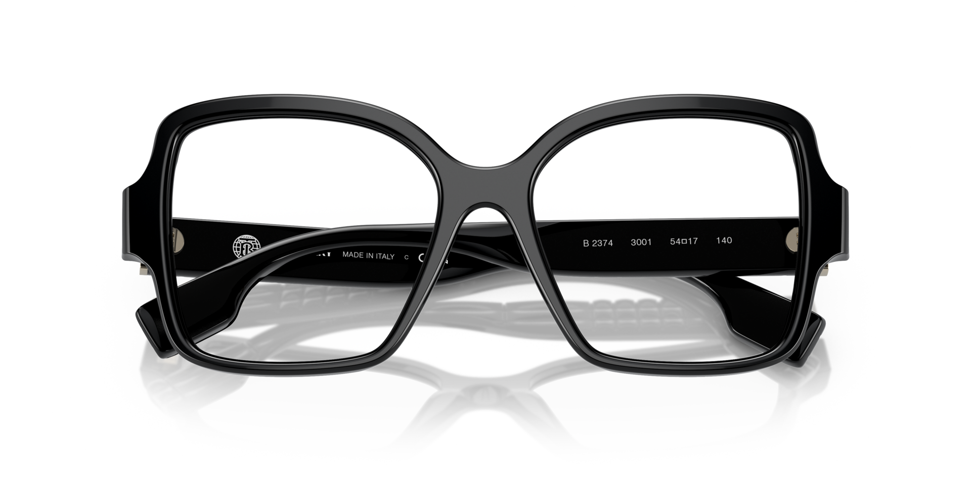 BE2374 Black AcetateEyeglass Frames for Glasses Direct, Closed View