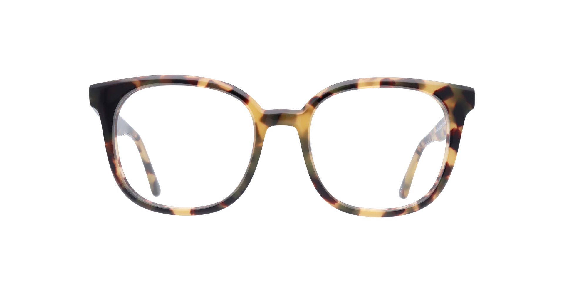 Freddie Yellow Havana AcetateEyeglass Frames for Glasses Direct, Front View