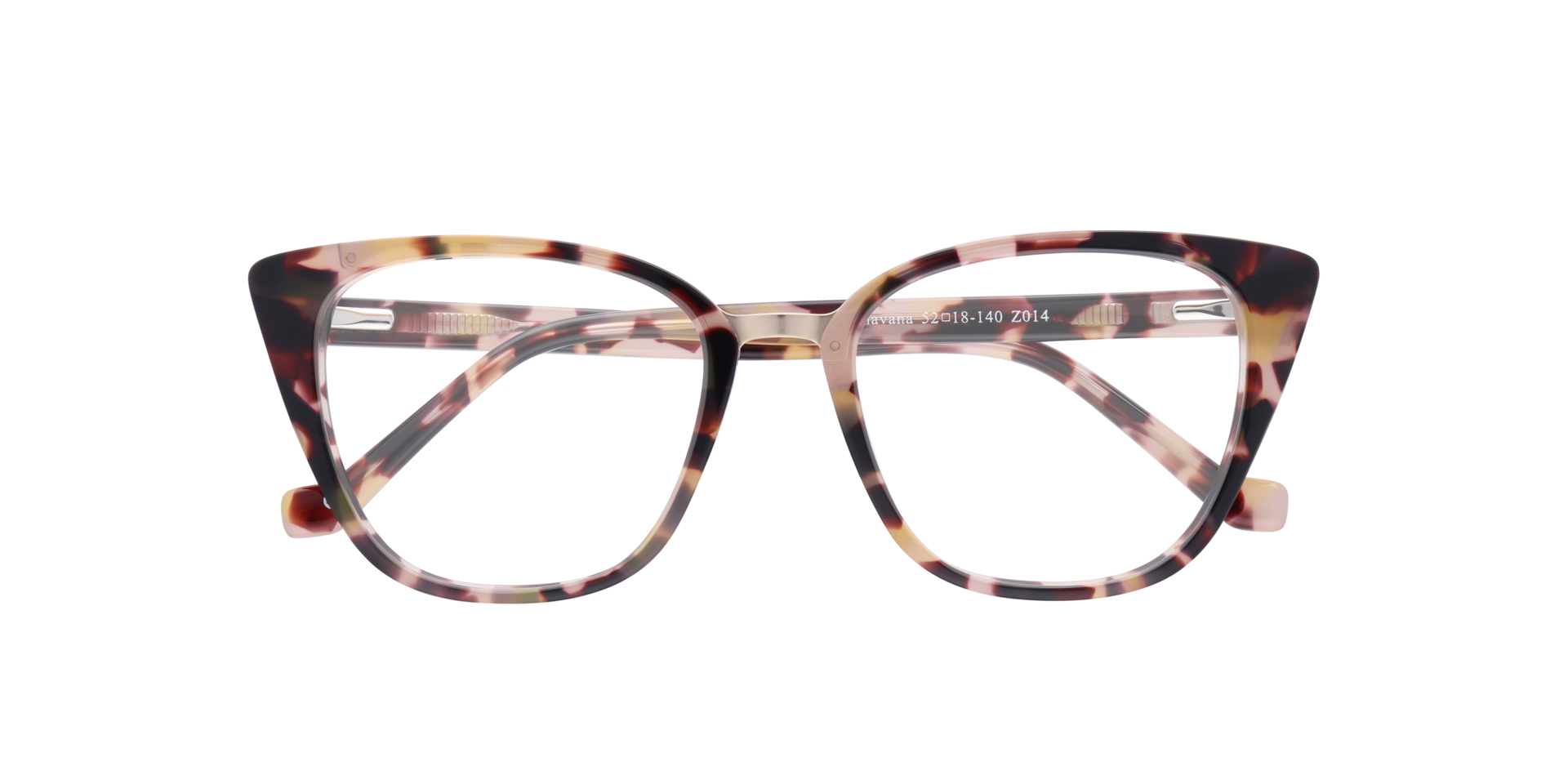 Faith Nude Havana AcetateEyeglass Frames for Glasses Direct, Closed View