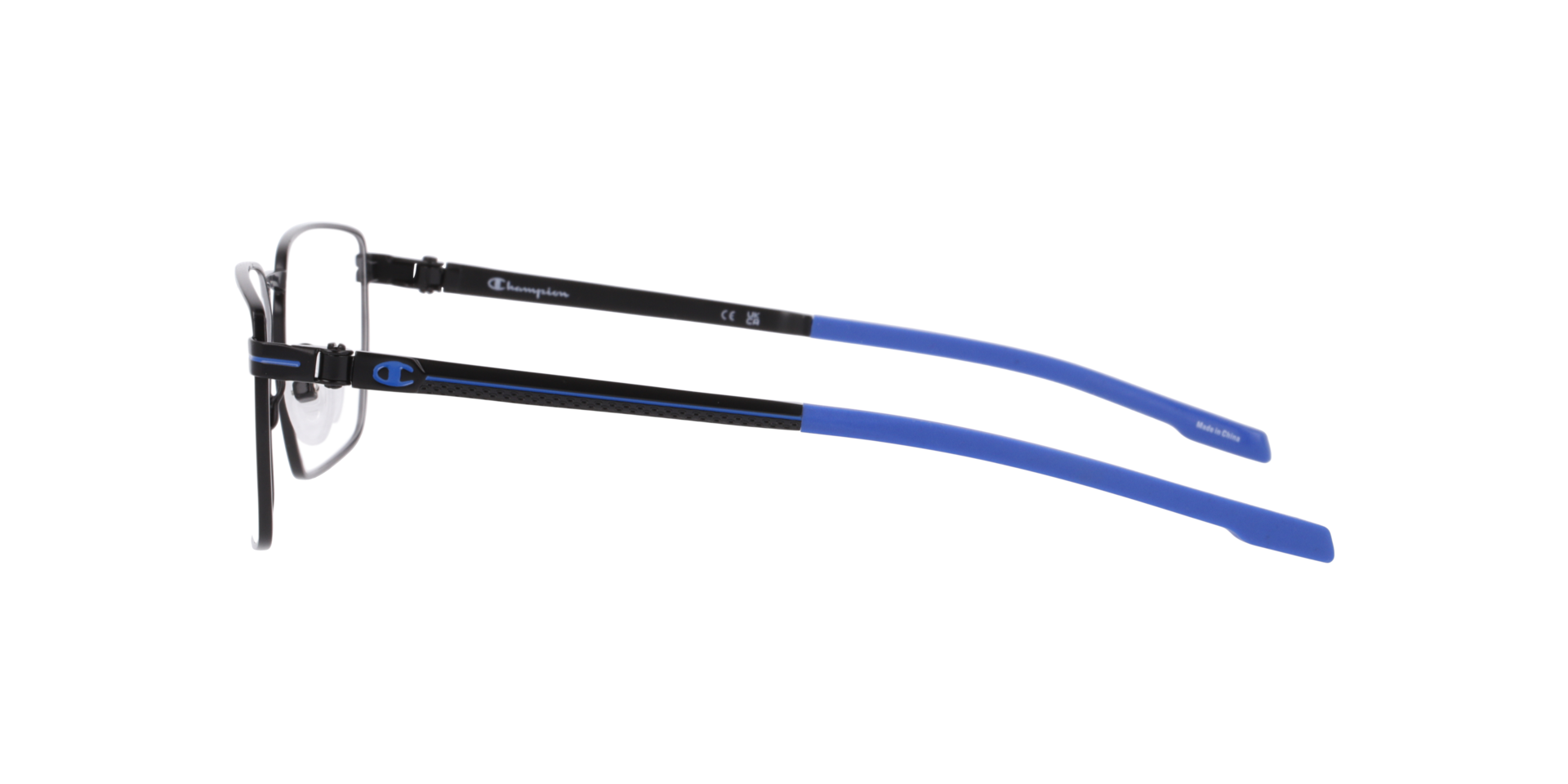 Cumade Black MetalEyeglass Frames for Glasses Direct, Side View