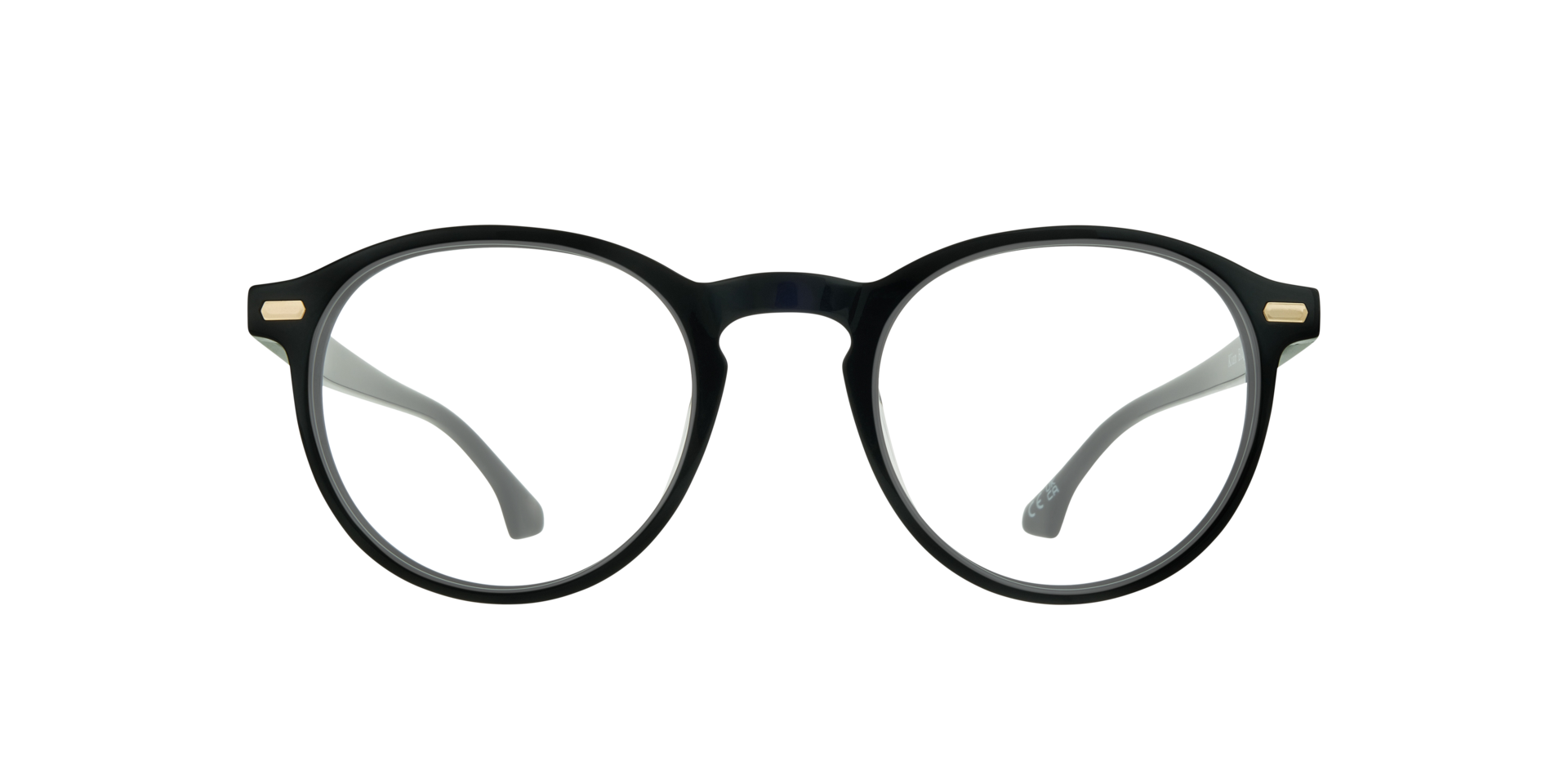 Kian Black AcetateEyeglass Frames for Glasses Direct, Front View