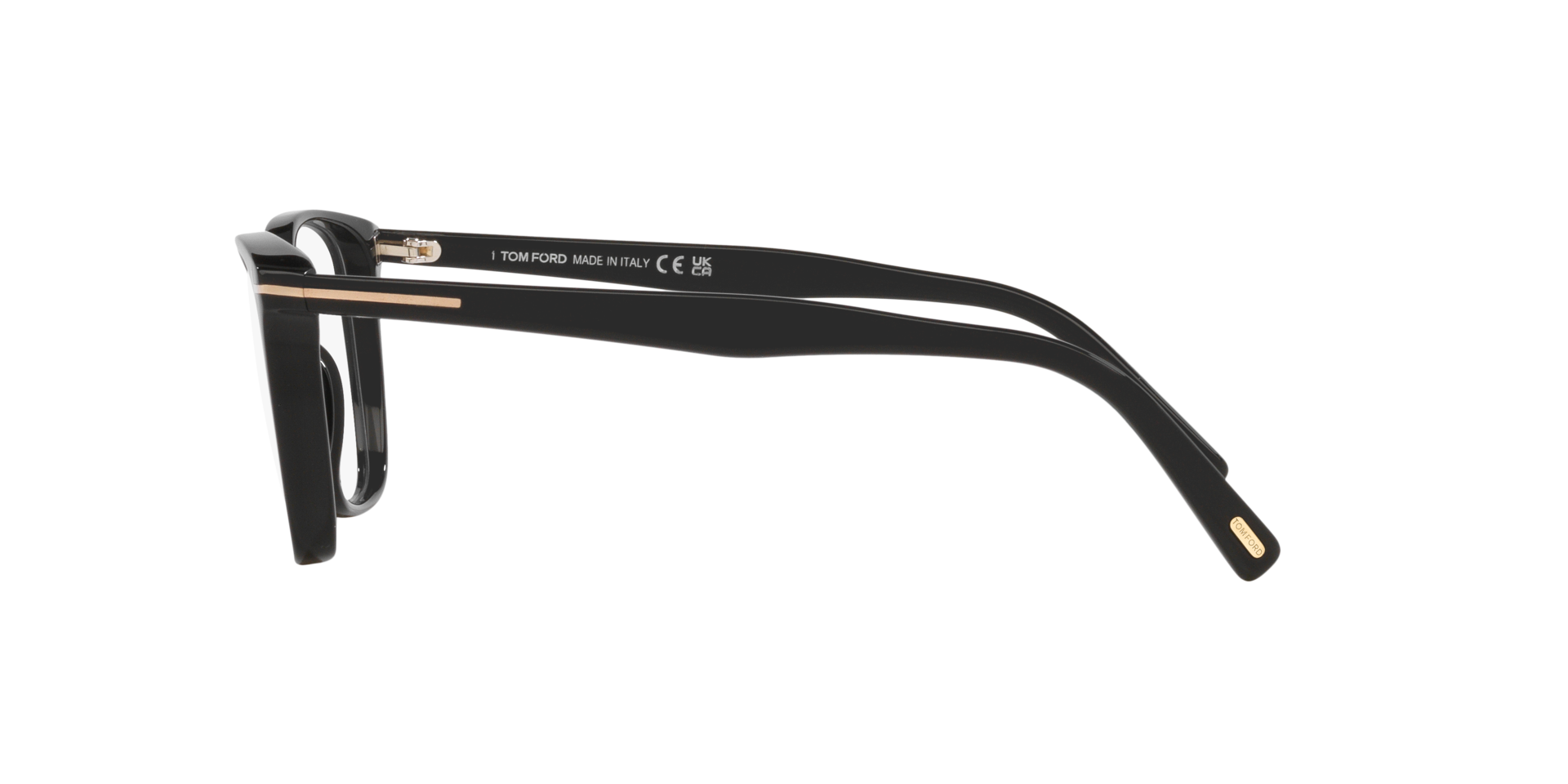 FT5949-B Black Shiny AcetateEyeglass Frames for Glasses Direct, Side View