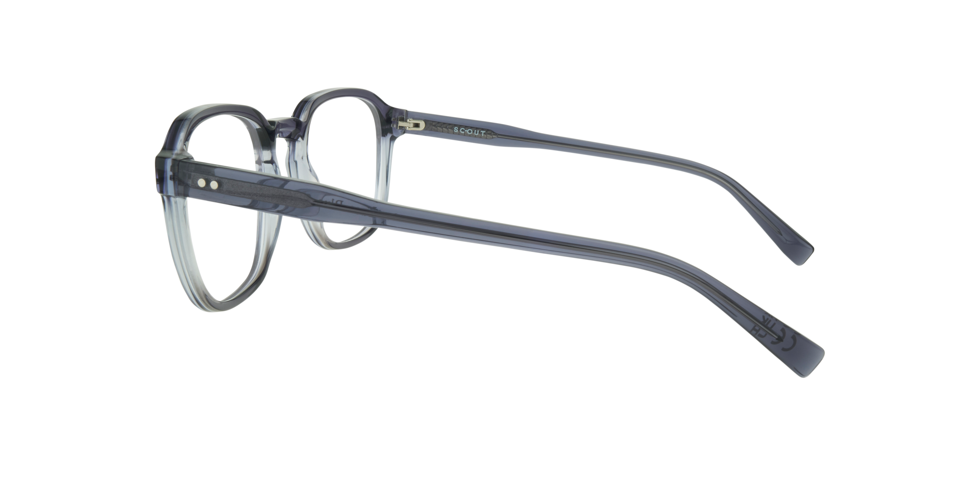 Luca Blue AcetateEyeglass Frames for Glasses Direct, Side View