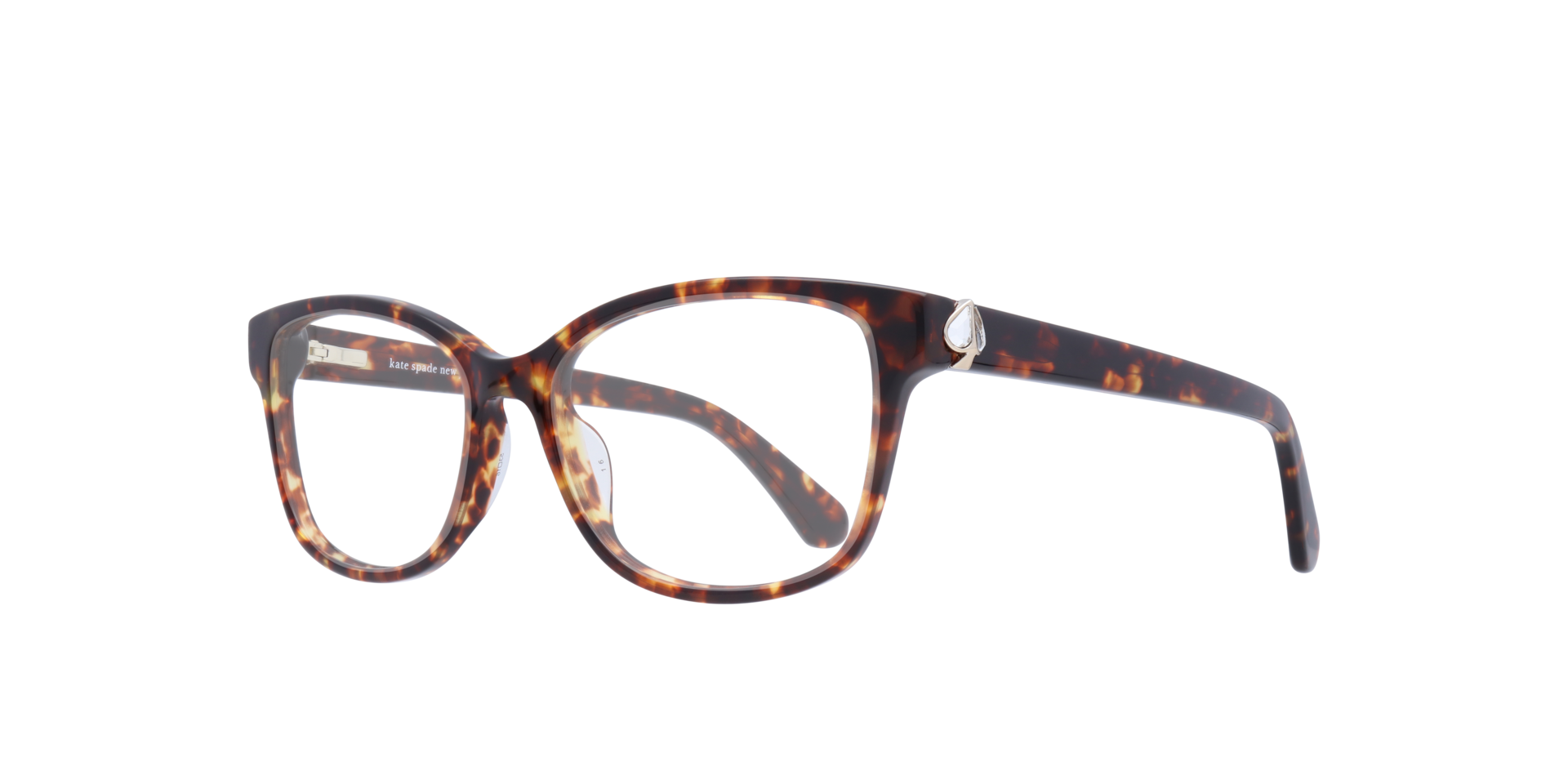 Reilly/G Tortoise PlasticEyeglass Frames for Glasses Direct, Angle View