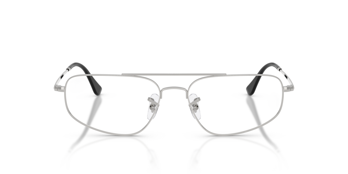Ray-Ban Unisex Silver Irregular Metal Eyeglasses Online - Full Rim - Rb6550 - Image 1