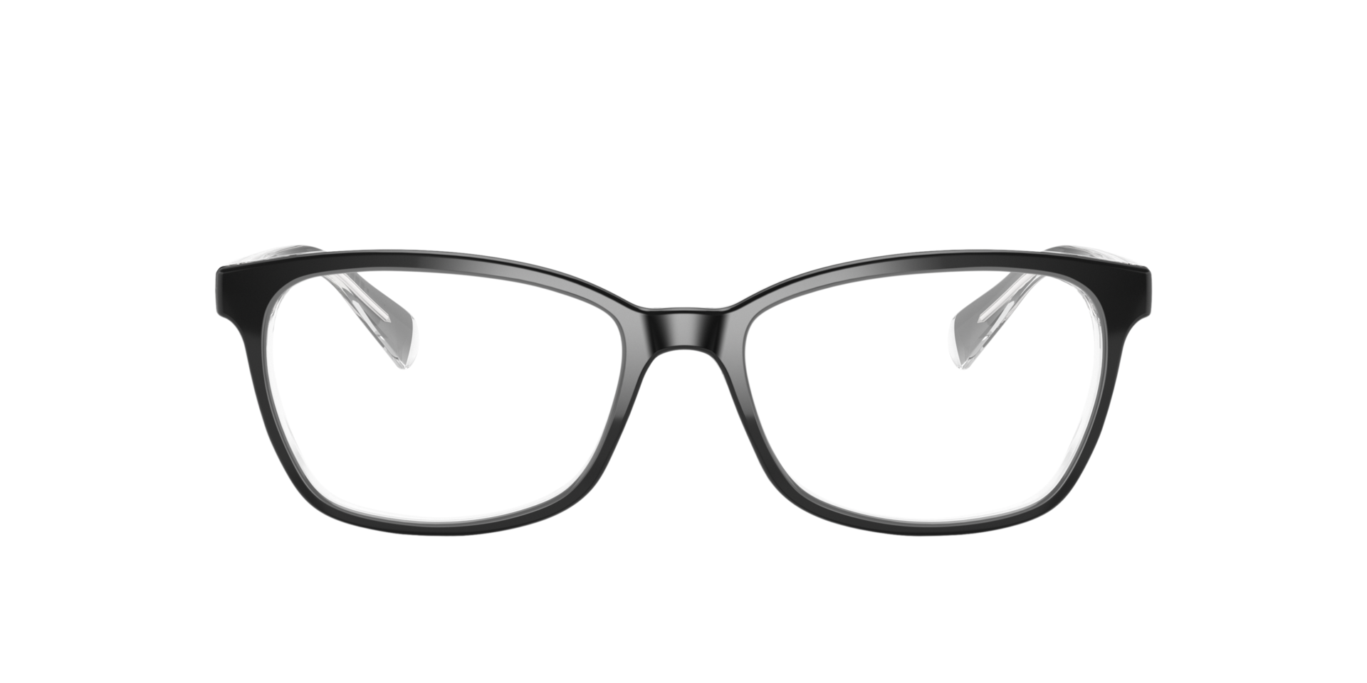 RB5362 Black On Transparent AcetateEyeglass Frames for Glasses Direct, Front View
