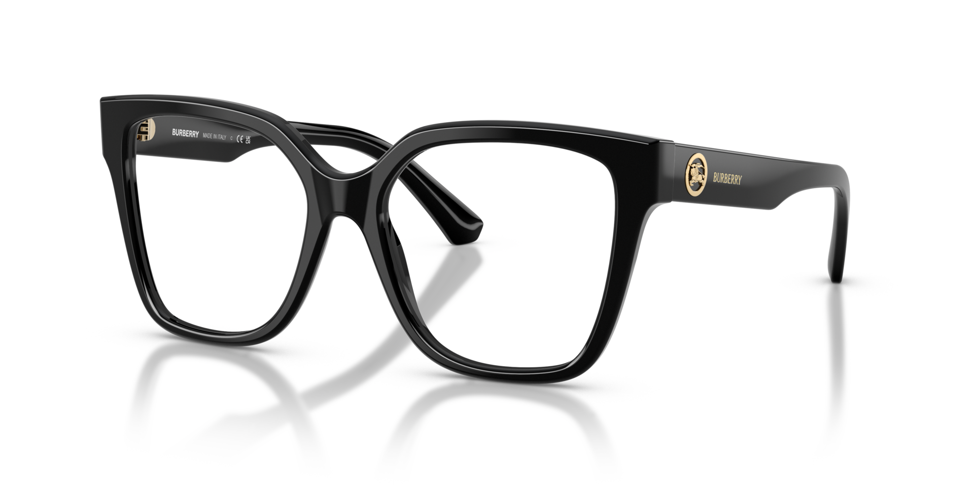 BE2443 Black AcetateEyeglass Frames for Glasses Direct, Angle View