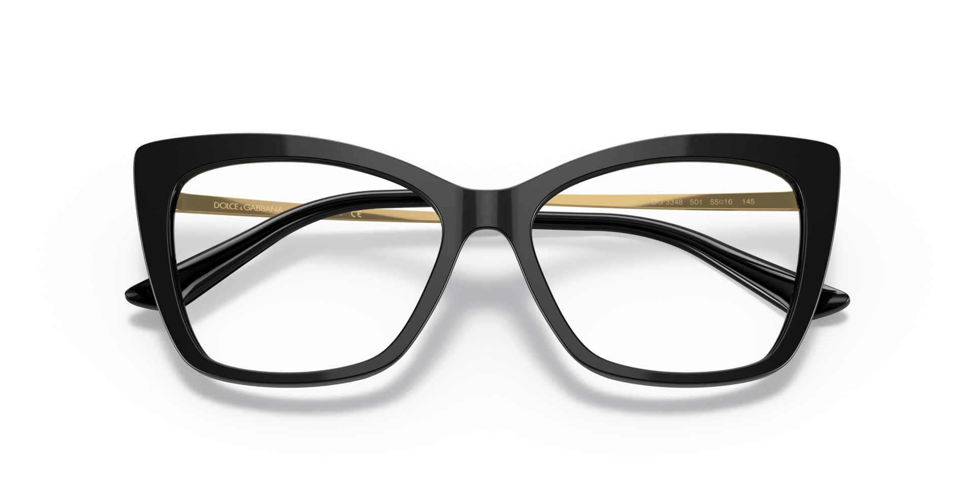 DG3348 Black AcetateEyeglass Frames for Glasses Direct, Closed View
