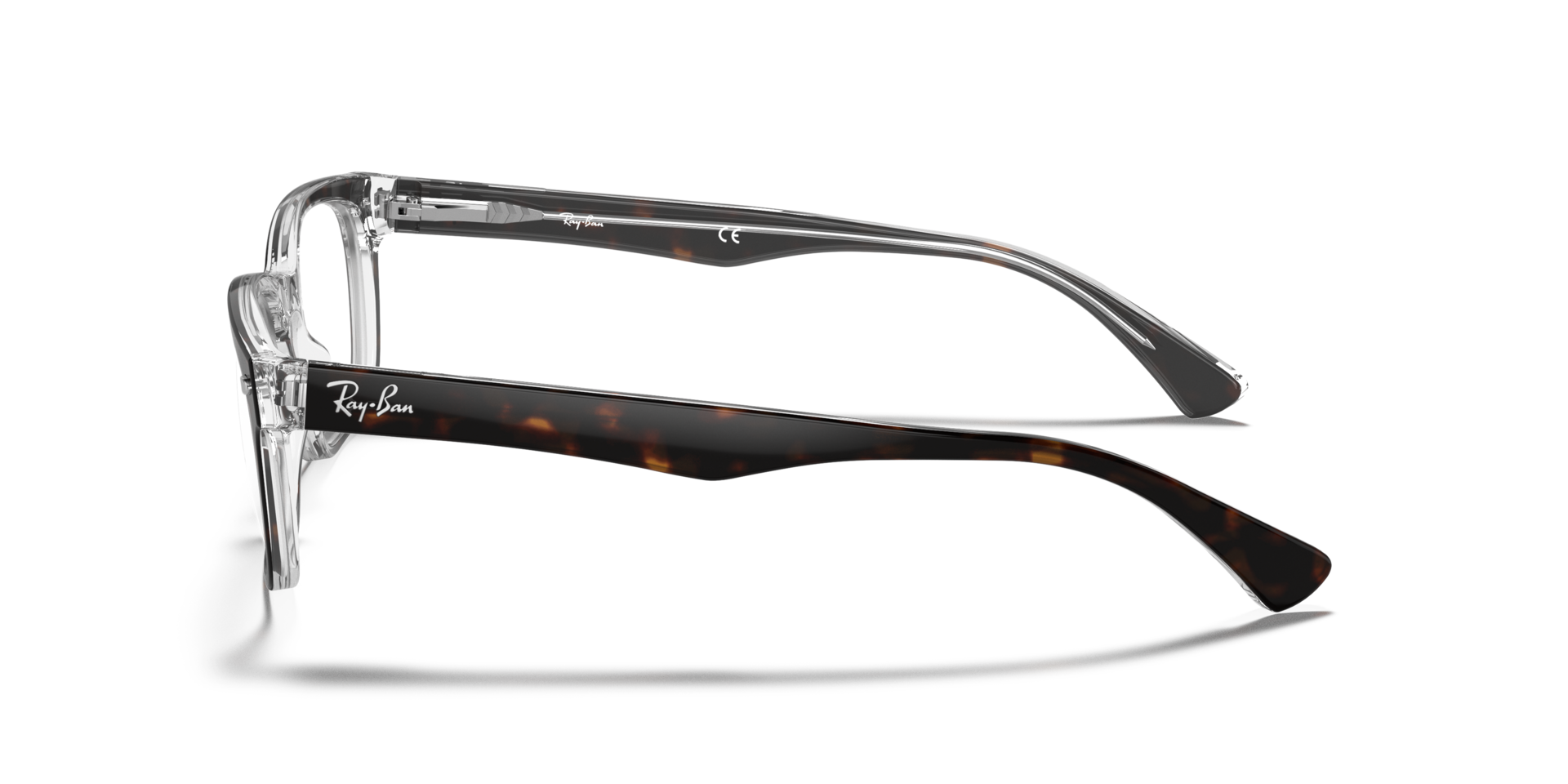 RB5286 Havana On Transparent AcetateEyeglass Frames for Glasses Direct, Side View