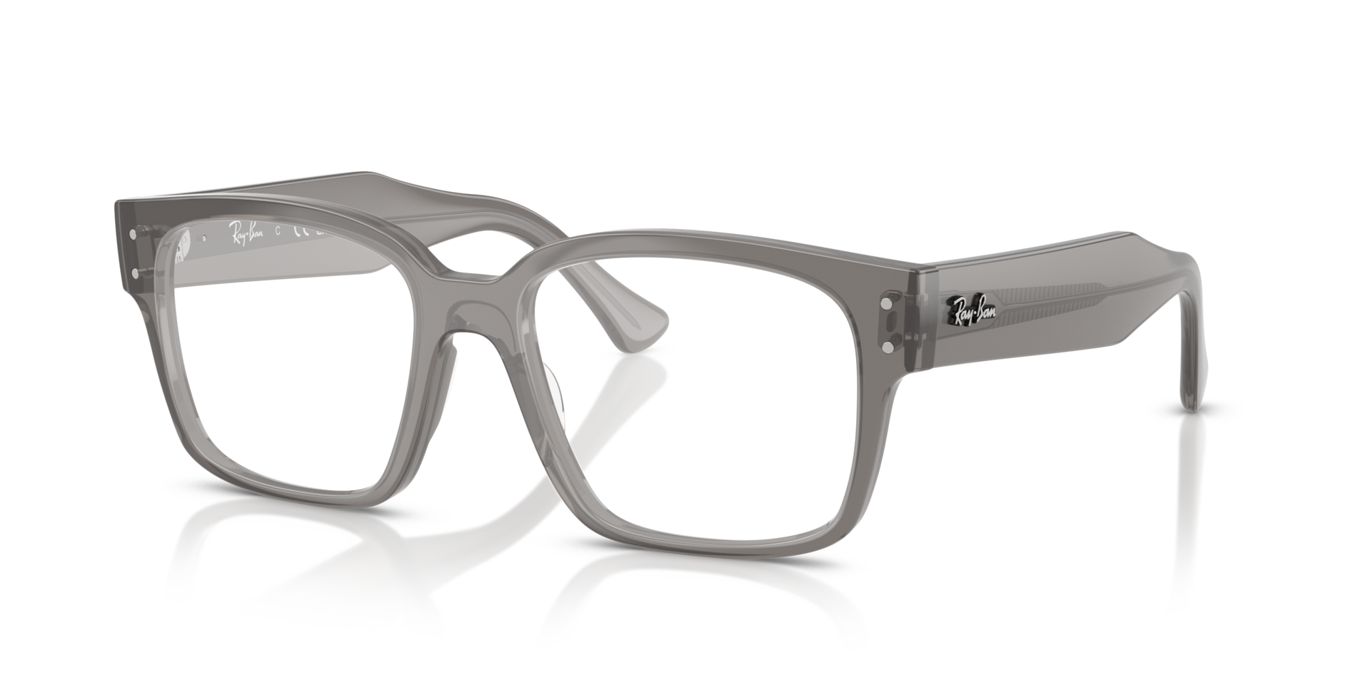 RB7256 Transparent Grey PlasticEyeglass Frames for Glasses Direct, Angle View