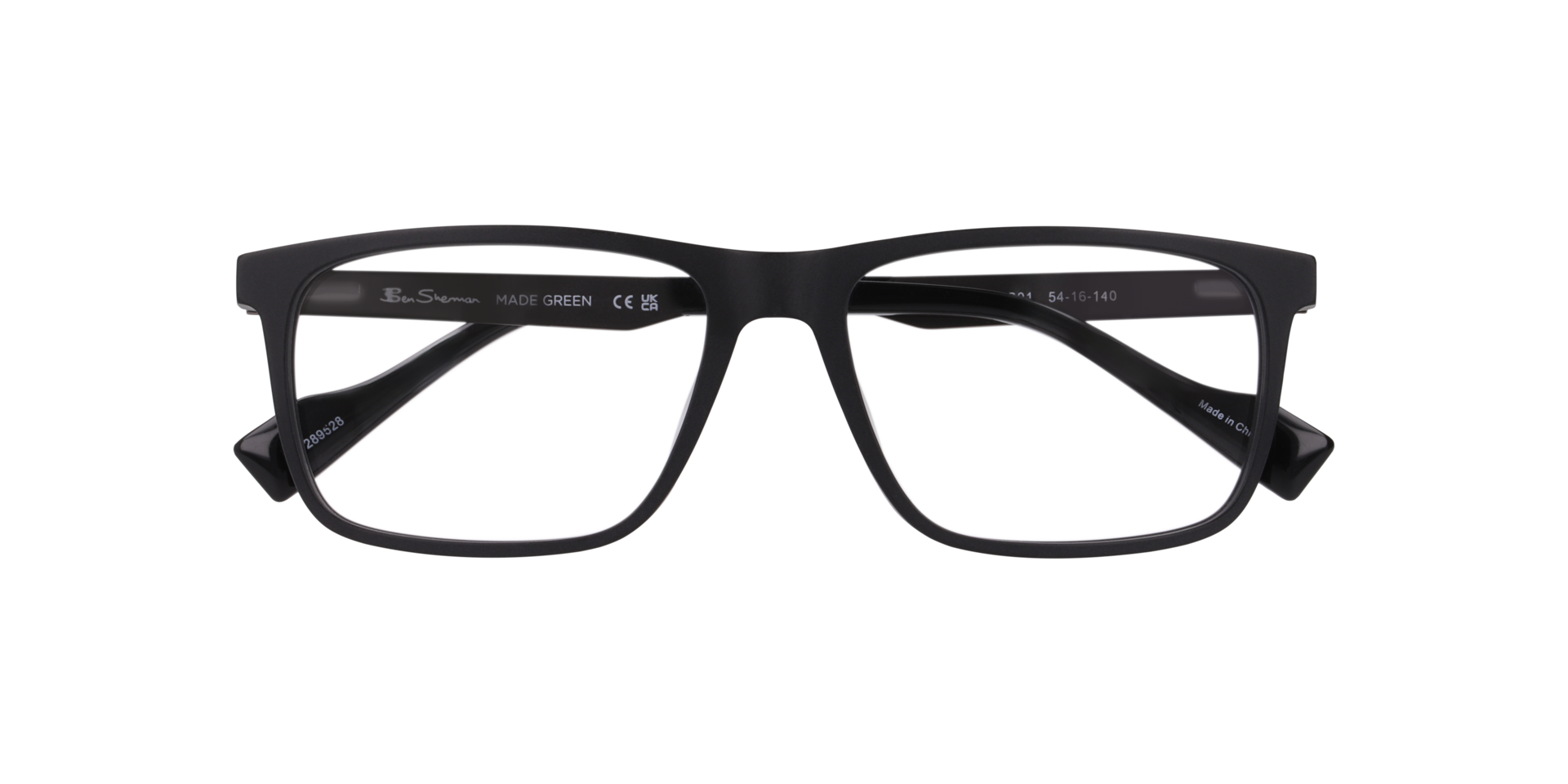 Bspark Black AcetateEyeglass Frames for Glasses Direct, Closed View