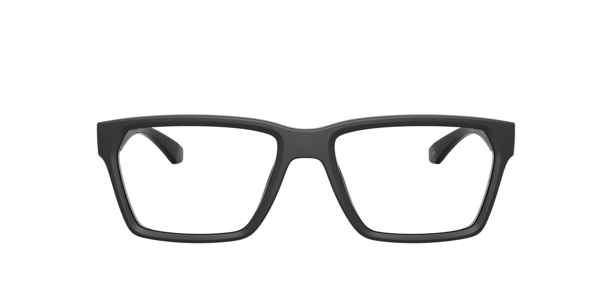 Arnette Men's Black Top Matte,Shiny Black Top Matte/Shiny Rectangle Plastic Eyeglasses Online - Full Rim - An7257u