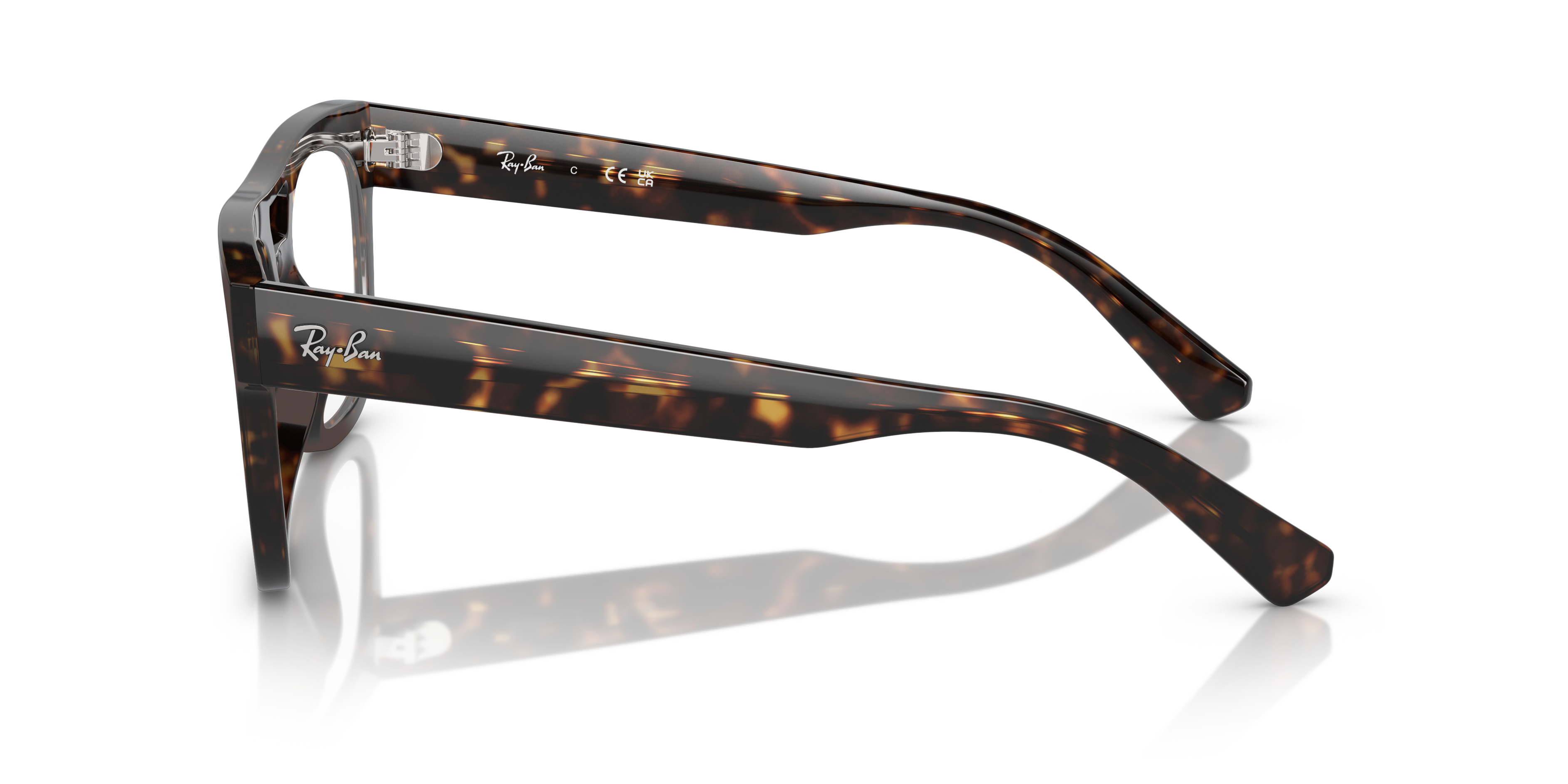 RB7226 Havana PlasticEyeglass Frames for Glasses Direct, Side View