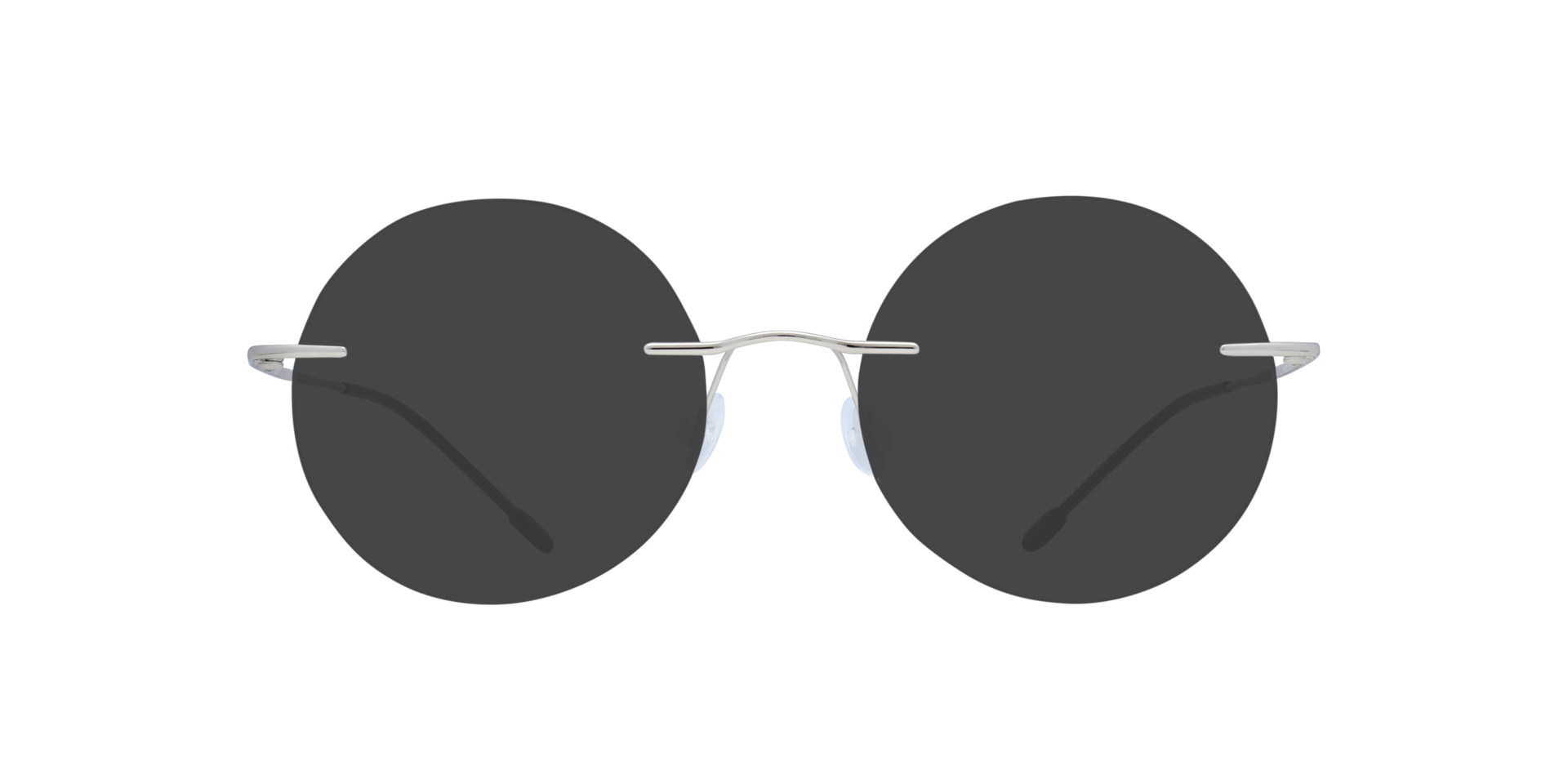Halo Silver TitaniumEyeglass Frames for Glasses Direct, with Tinted Lenses