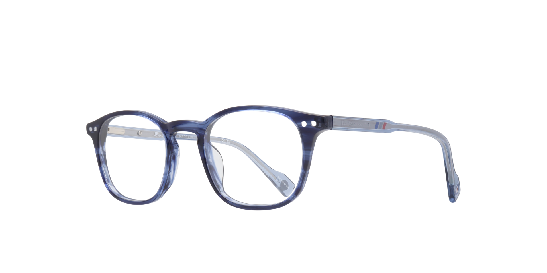 Lawrence Blue AcetateEyeglass Frames for Glasses Direct, Angle View