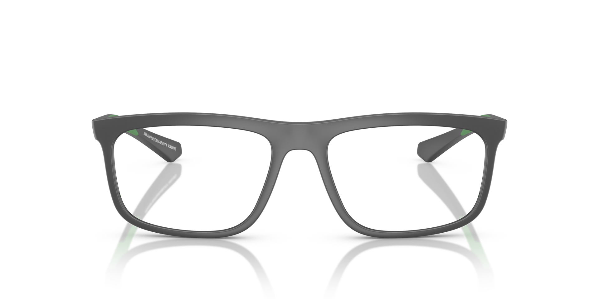 EA3246 Matte Grey PlasticEyeglass Frames for Glasses Direct, Front View