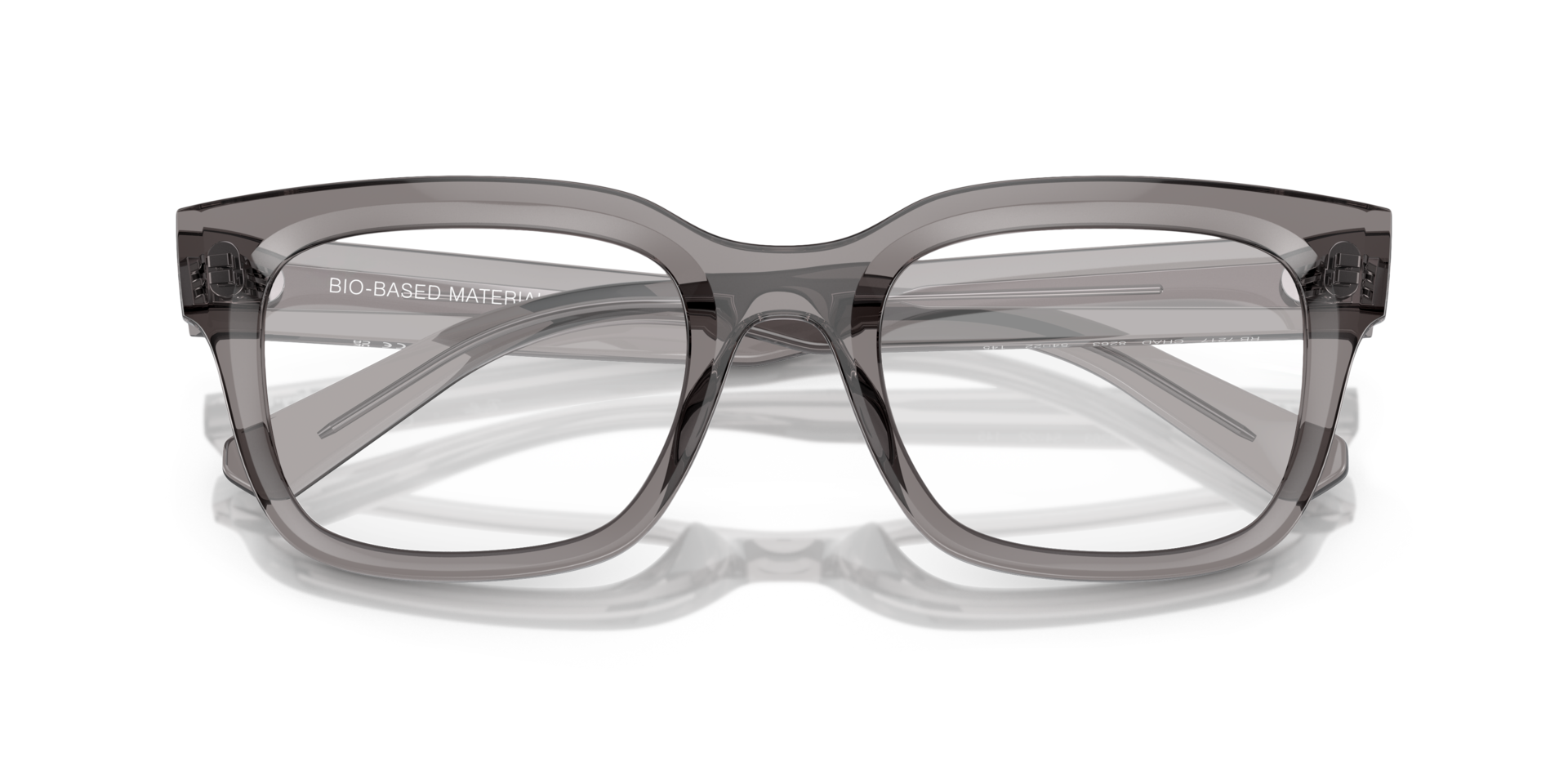 RB7217 Transparent Grey PlasticEyeglass Frames for Glasses Direct, Closed View