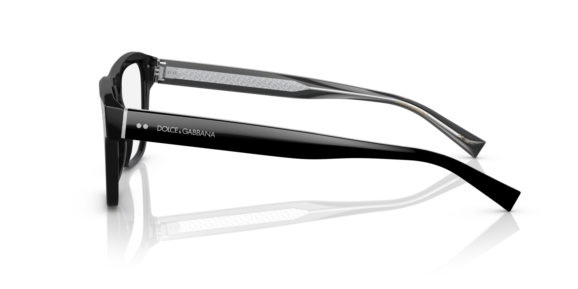 DG3362 Black AcetateEyeglass Frames for Glasses Direct, Side View