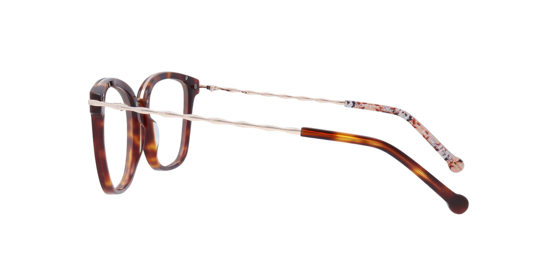 Giunone Tortoise AcetateEyeglass Frames for Glasses Direct, Side View