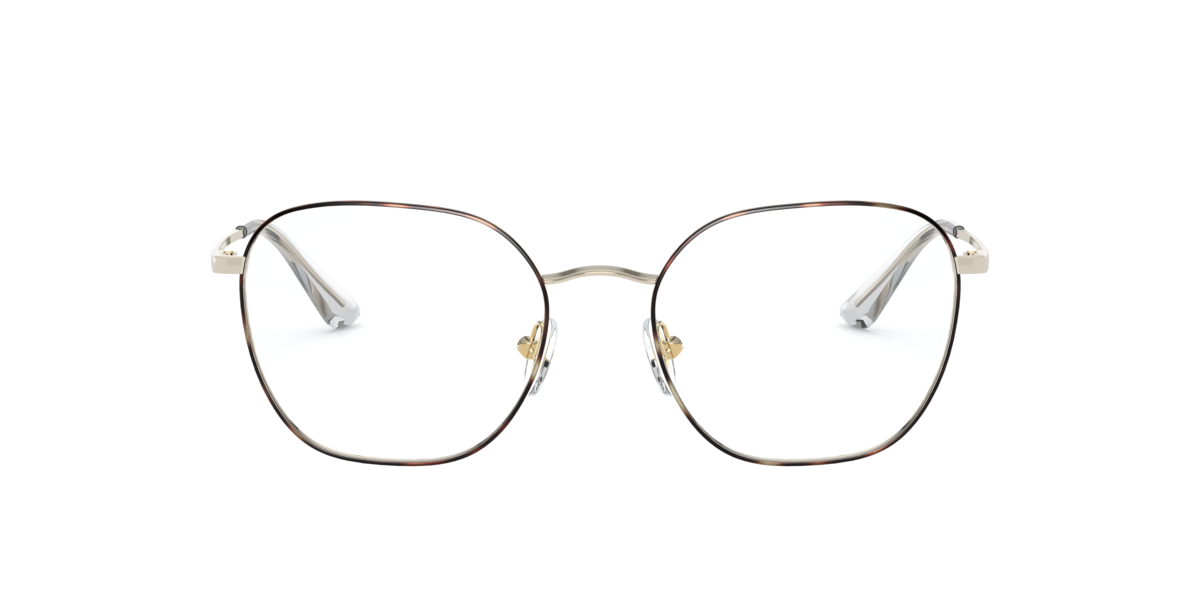 Vogue Rectangular Square Metal Glasses Havana 50mm - Image 4