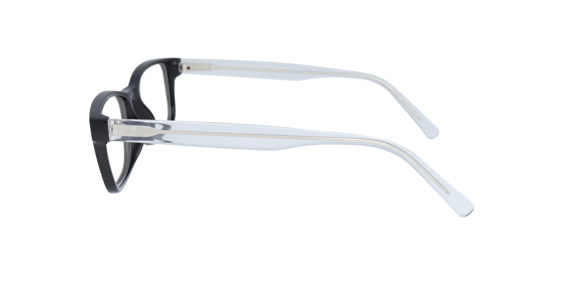 Skylar Black AcetateEyeglass Frames for Glasses Direct, Side View