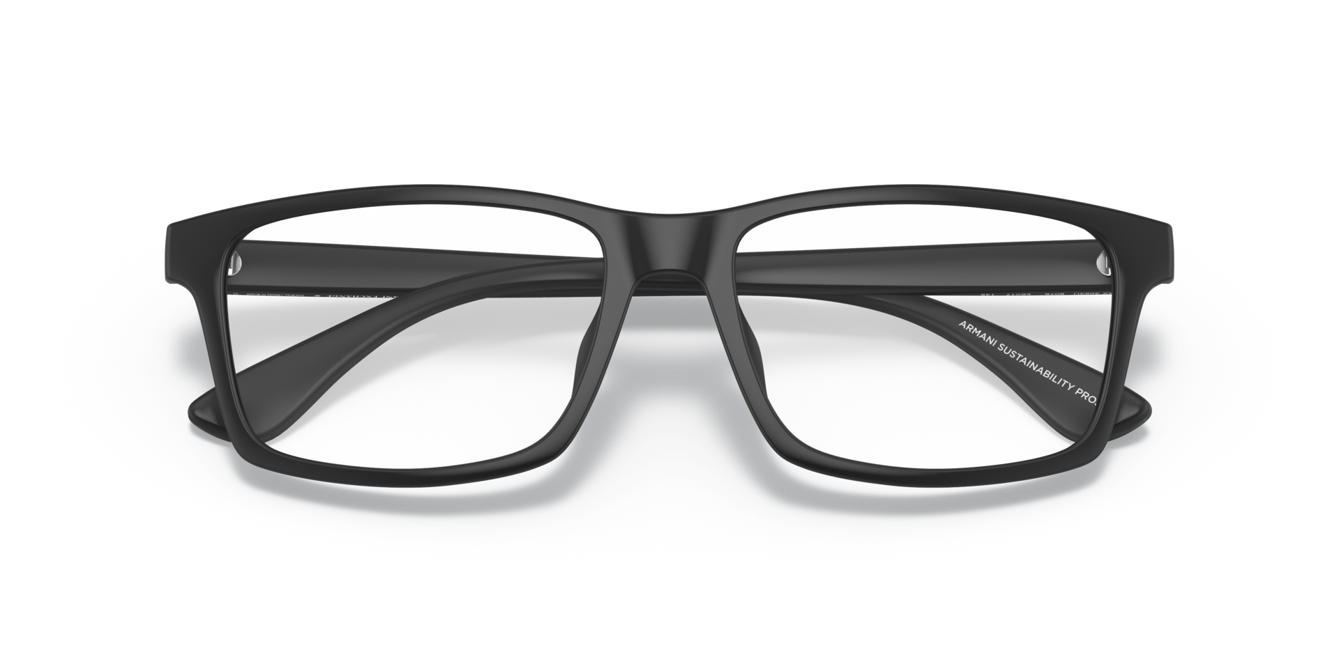 AX3083U Matte Black PlasticEyeglass Frames for Glasses Direct, Closed View