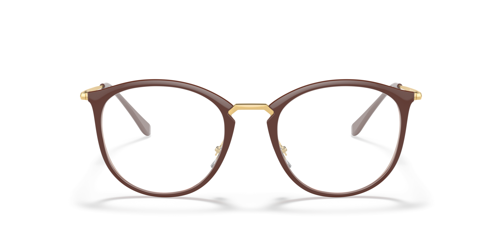 RB7140 Brown PlasticEyeglass Frames for Glasses Direct, Front View