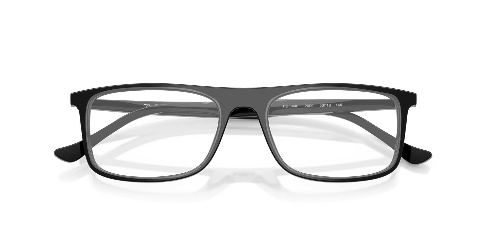 RB5440 Optics Black AcetateEyeglass Frames for Glasses Direct, Closed View
