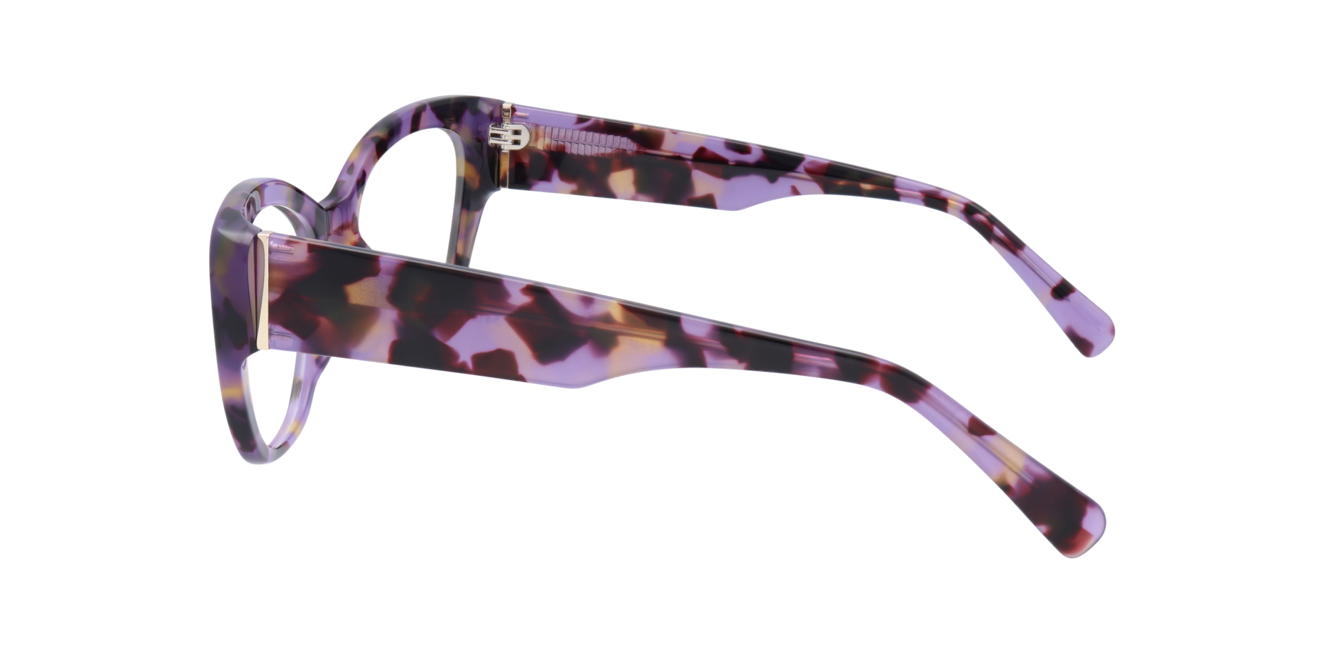 Farrah Mauve Havana AcetateEyeglass Frames for Glasses Direct, Side View