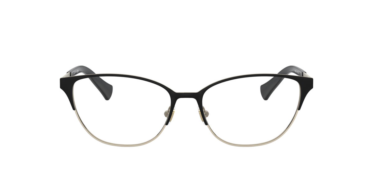 Ralph Lauren Women's Black Ra6055 9452 Woman Optical Frames Metal Cat Eye Normal - Image 4